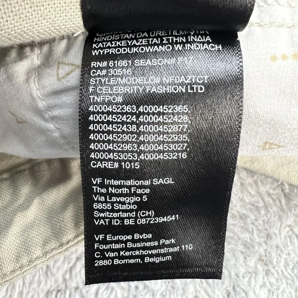 The North Face Pants Mens 36 Khaki‎ Stretch Chino Casual Outdoor Hiking NF0A4DCT